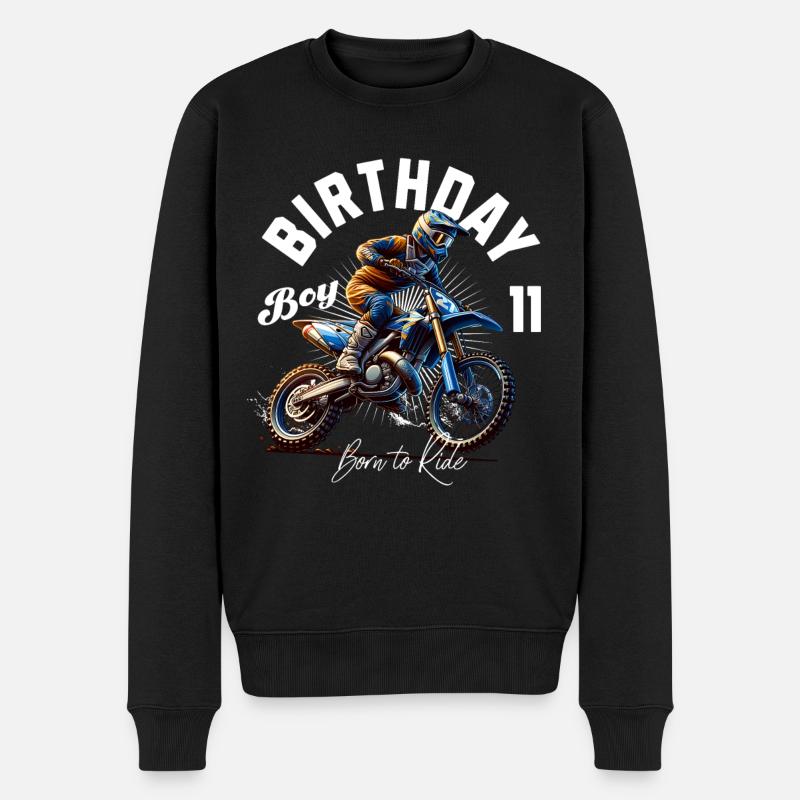 11e anniversaire de motocross - Pull Premium bio Homme - noir