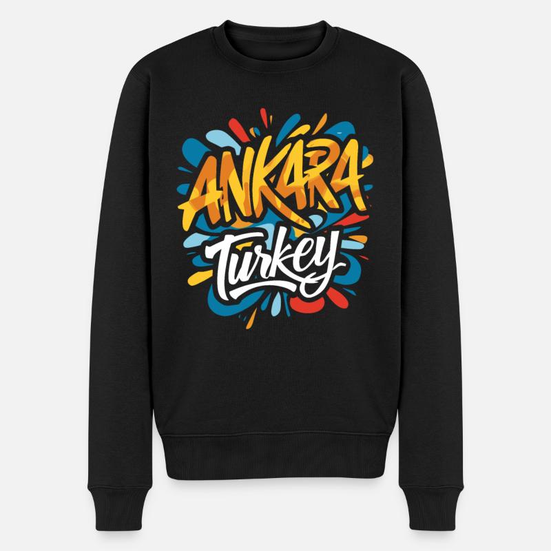 Souvenir Ankara Turquie - Pull Premium bio Homme - noir