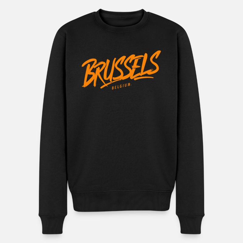 Varsovie, Pologne, souvenir - Pull Premium bio Homme - noir
