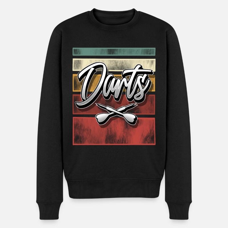 fléchettes - Pull Premium bio Homme - noir