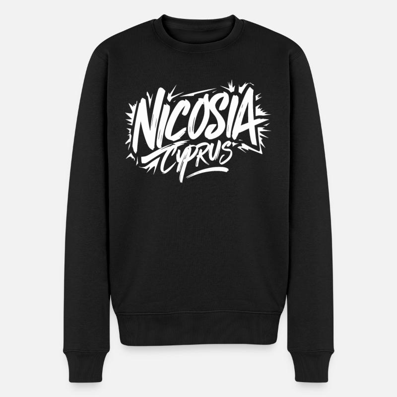 Nicosia Zypern Souvenir - Männer Premium Bio Pullover - Schwarz
