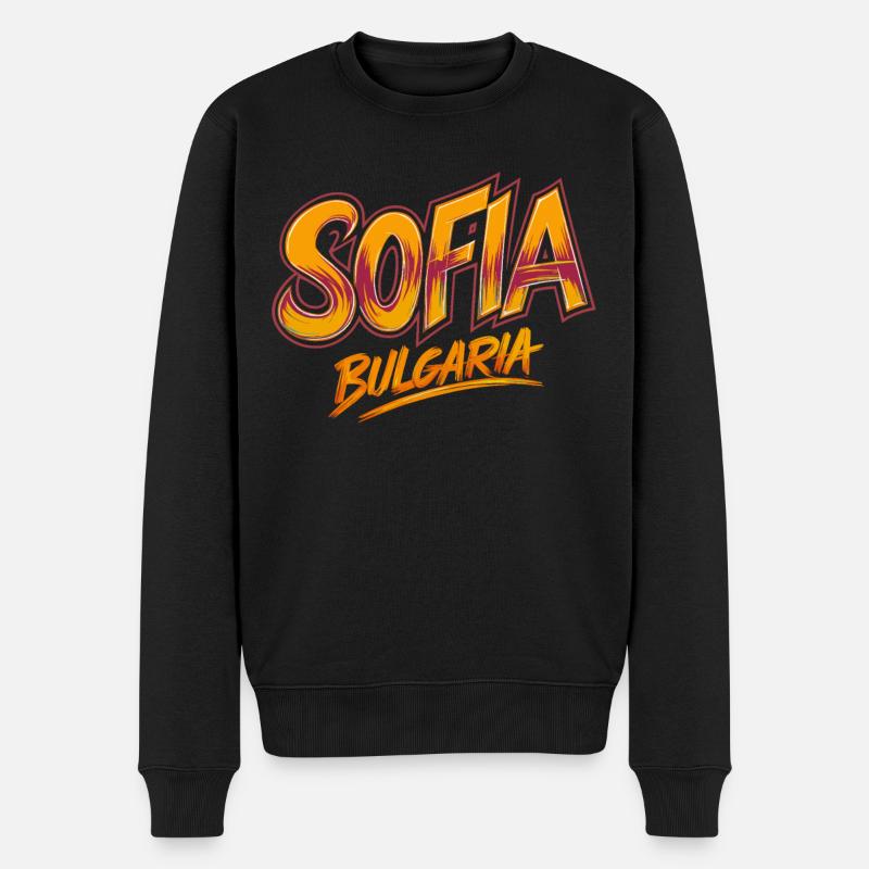 Sofia Bulgarie Souvenir - Pull Premium bio Homme - noir