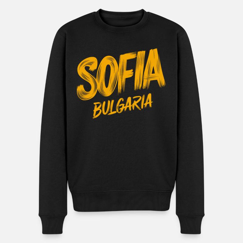 Sofia Bulgarien Souvenir - Männer Premium Bio Pullover - Schwarz