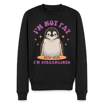 Pinguin Baby Pinguine Geschenke - Männer Premium Bio Pullover - Schwarz - Vorne - Nico (187cm)