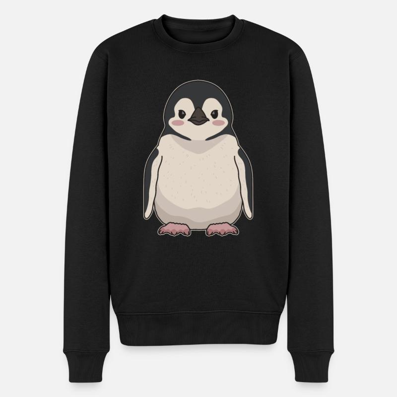 Penguin Bébé Drôle Pingouins Cadeau - Pull Premium bio Homme - noir