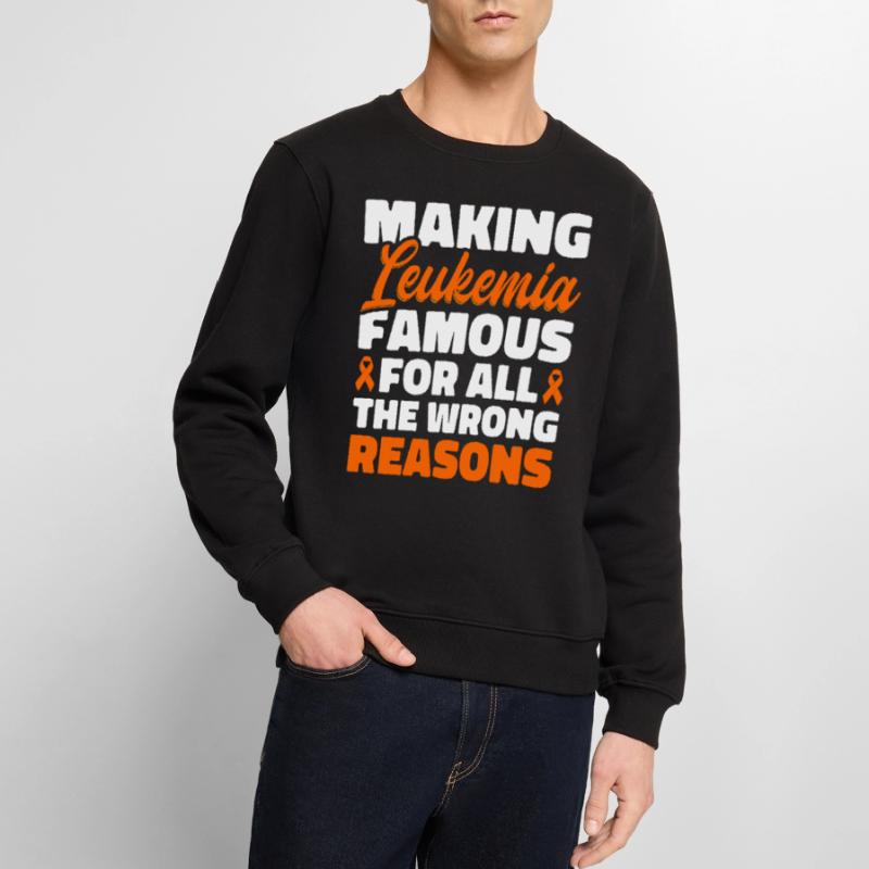 Leukämie Bewusstsein Blutkrebs Bekämpfung Männer Premium Bio Pullover