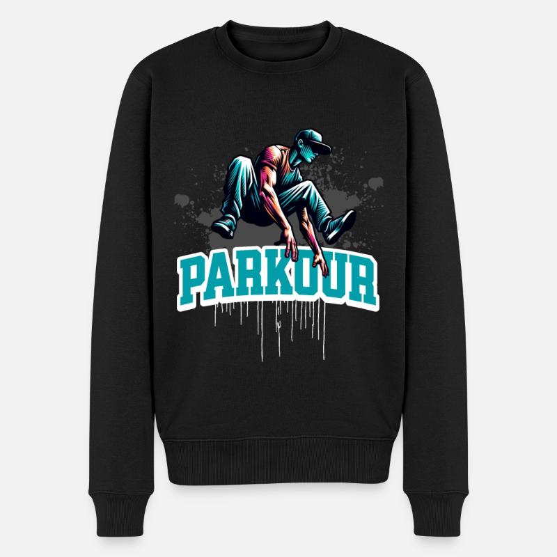 Parkour - Pull Premium bio Homme - noir