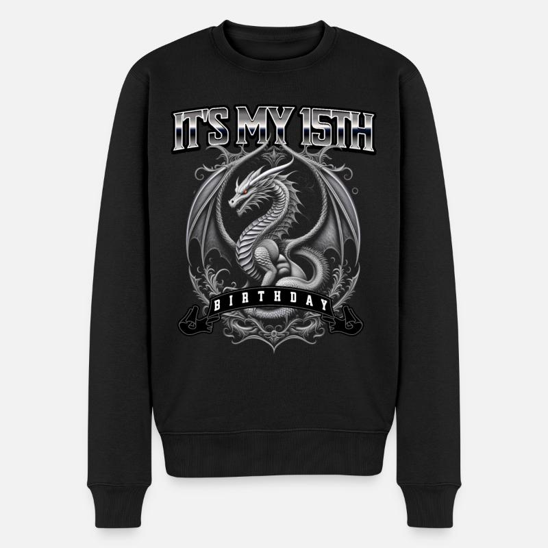 Dragon 15e anniversaire Dragon - Pull Premium bio Homme - noir