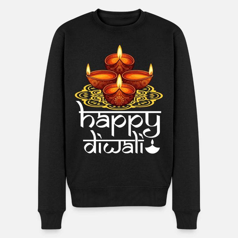 Joyeux Diwali - Pull Premium bio Homme - noir