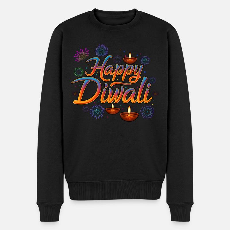 Joyeux Diwali - Pull Premium bio Homme - noir