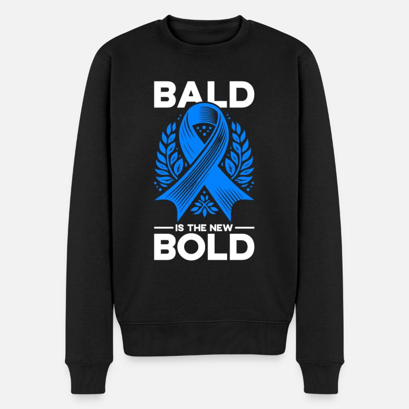 Alopecia Areata Bewusstsein Haarausfall - Männer Premium Bio Pullover - Schwarz