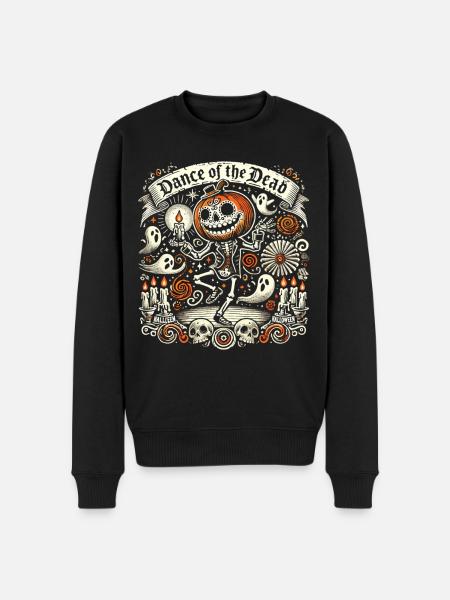 Halloween - Danse des fantômes - Pull Premium bio Homme - noir
