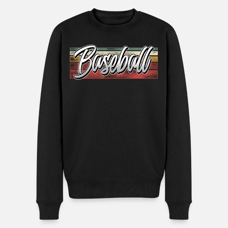 Base-ball - Pull Premium bio Homme - noir