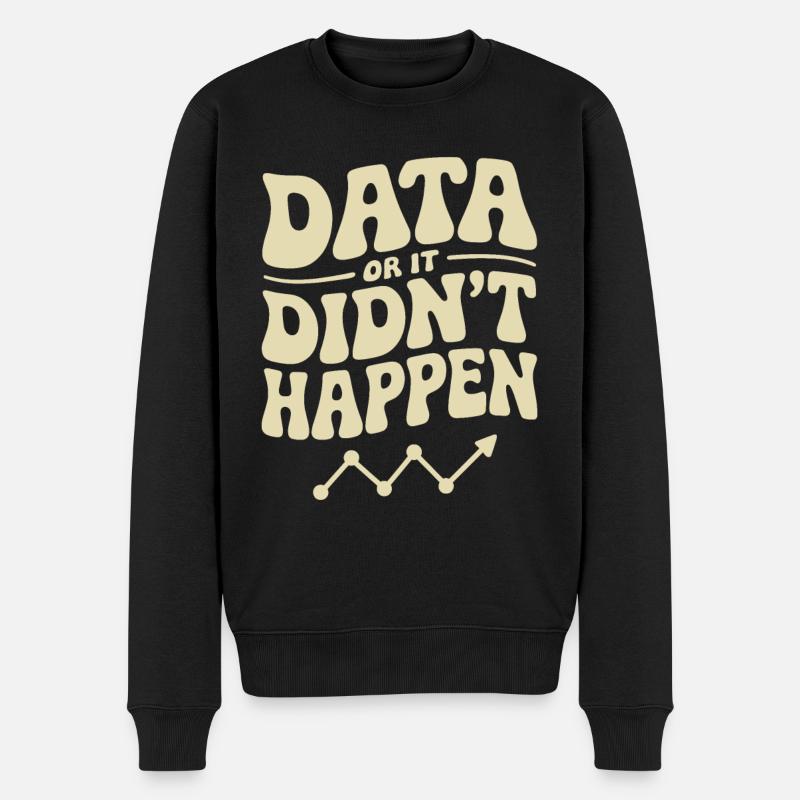 Data Analyst Data Scientist Data - Pull Premium bio Homme - noir