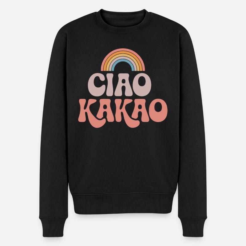 Ciao Kakao - Männer Premium Bio Pullover - Schwarz