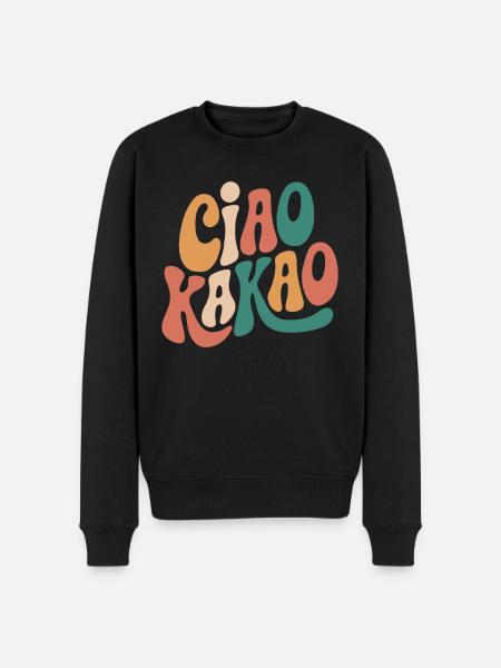 Ciao Cacao - Sudadera ecológica prémium para hombre - negro