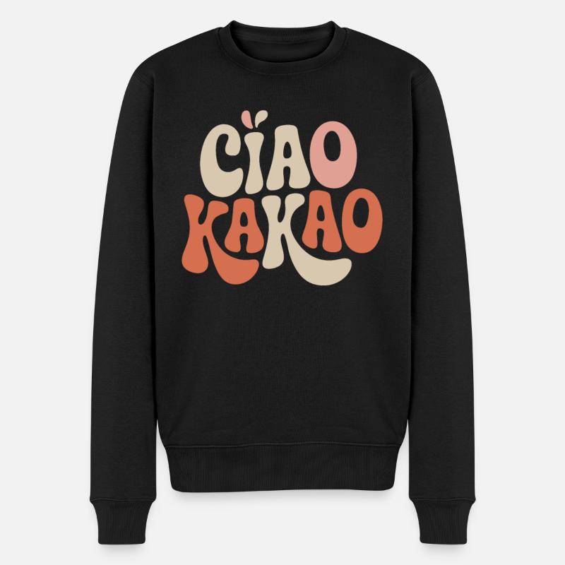 Ciao Kakao - Männer Premium Bio Pullover - Schwarz