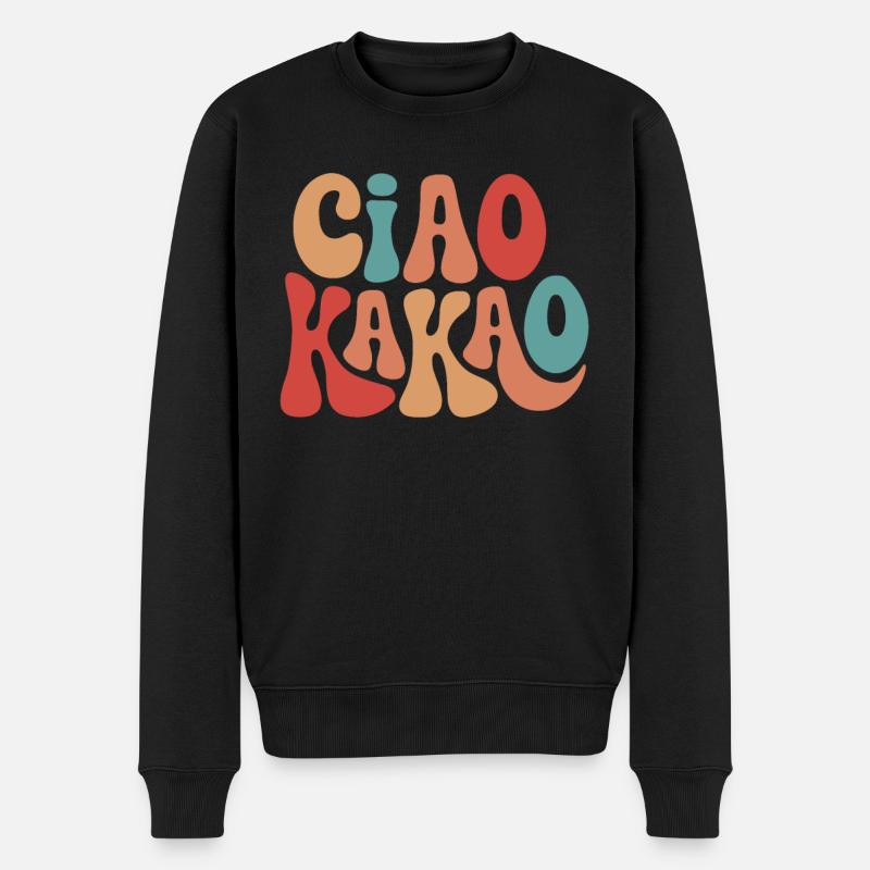 Ciao Kakao - Männer Premium Bio Pullover - Schwarz