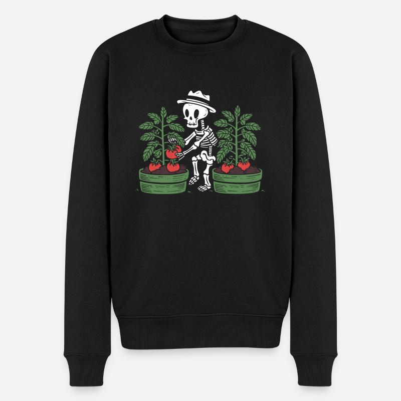 Jardin Goth Dark Art Jardinage - Pull Premium bio Homme - noir