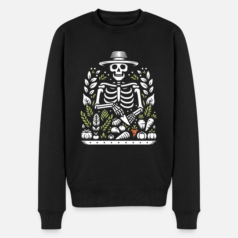 Jardin Goth Dark Art Jardinage - Pull Premium bio Homme - noir