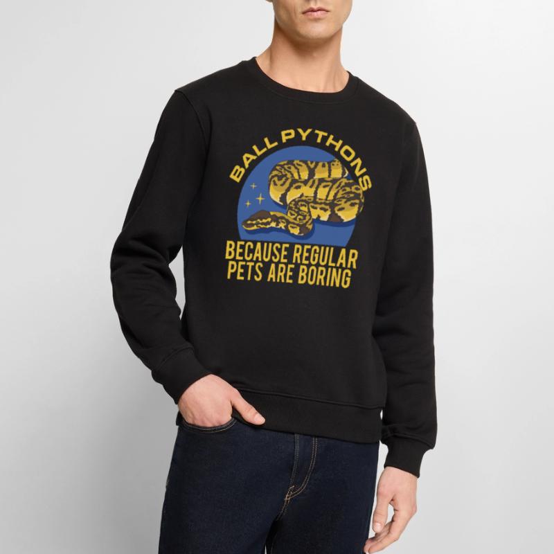 Königspython Schlangen Python Geschenk Männer Premium Bio Pullover
