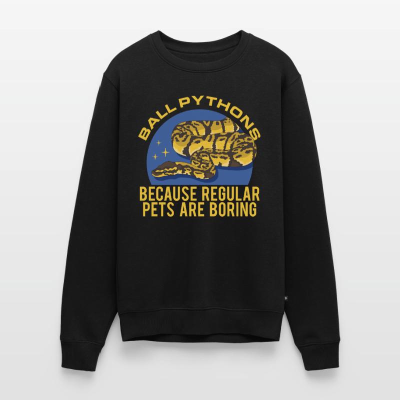 Königspython Schlangen Python Geschenk Männer Premium Bio Pullover