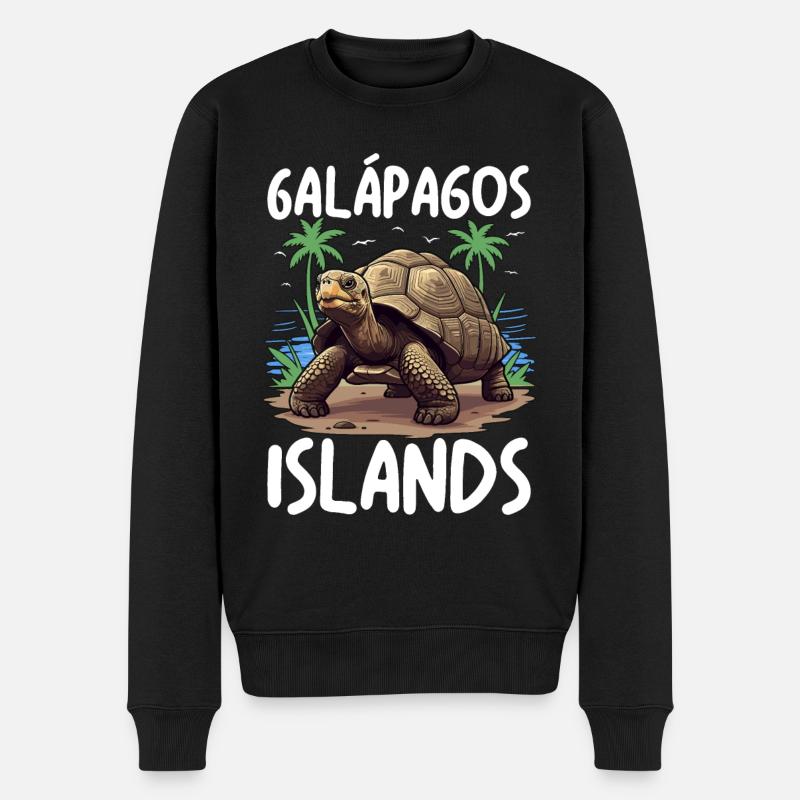 Îles Galapagos - Pull Premium bio Homme - noir