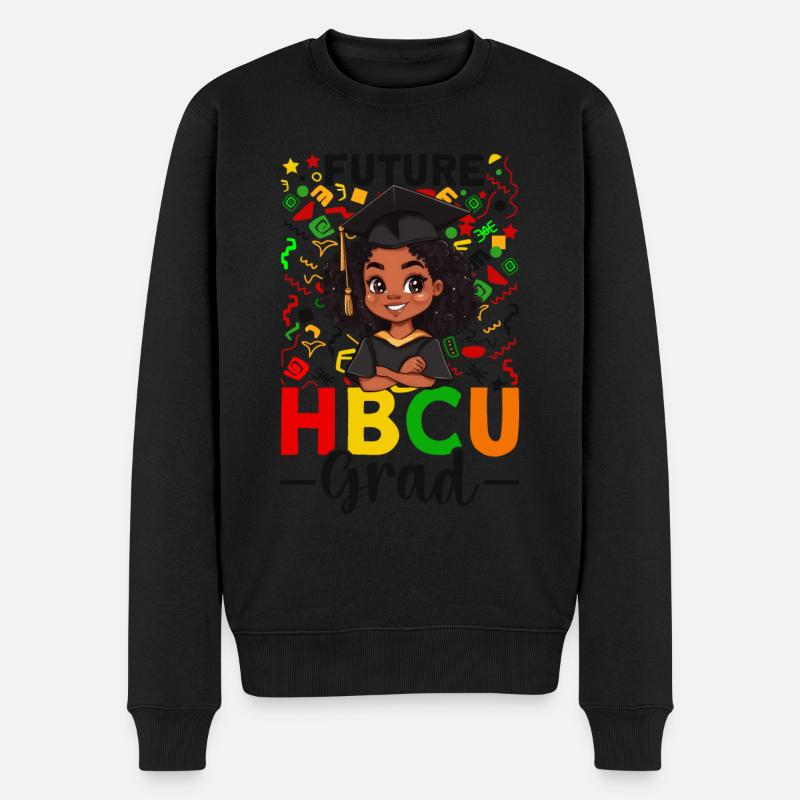 Future HBCU - Männer Premium Bio Pullover - Schwarz