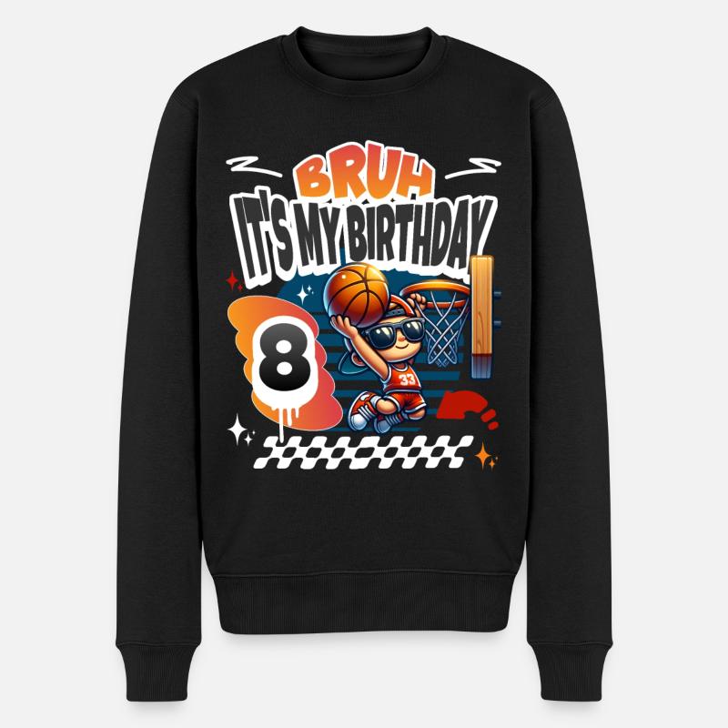 Basketball 8e anniversaire - Pull Premium bio Homme - noir