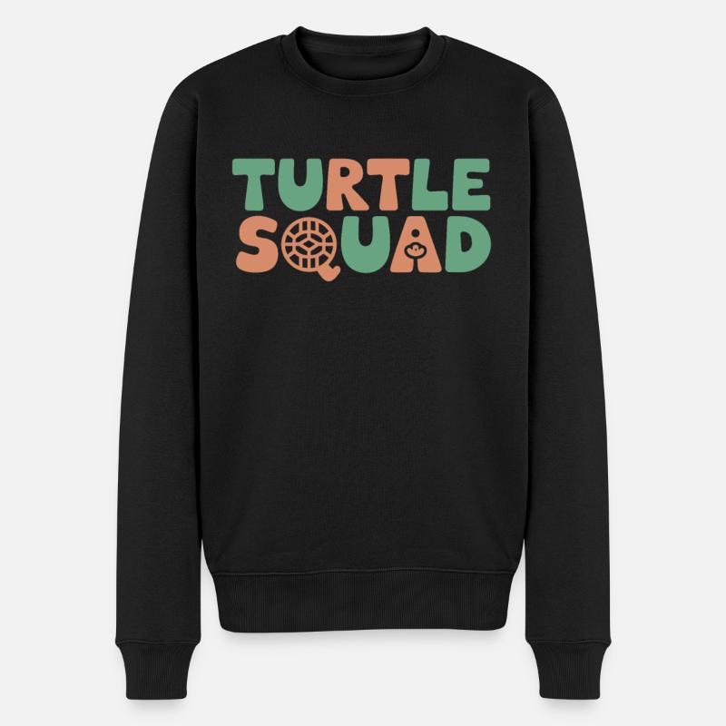 Turtle Groups Design Turtle Squad - Men's Premium Organic Jumper - black