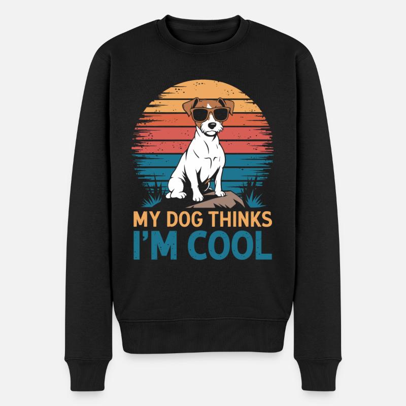 Propriétaire d’un Jack Russell Terrier - Pull Premium bio Homme - noir