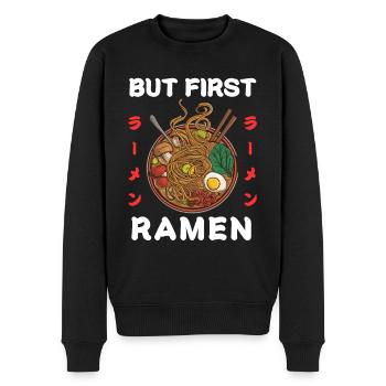 Nouilles Ramen Chibi Asia Nouilles Soupe de nouilles Anime - Pull Premium bio Homme - noir - Devant - Nico (187cm)