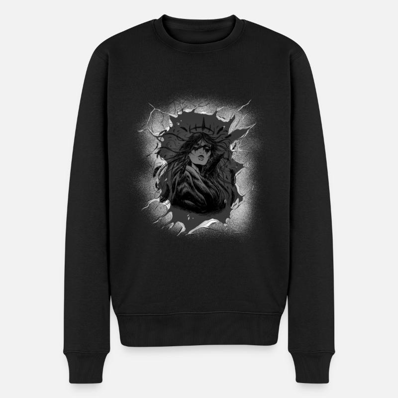 mystisch spirituell Schamane Schamanen Ureinwohner - Männer Premium Bio Pullover - Schwarz