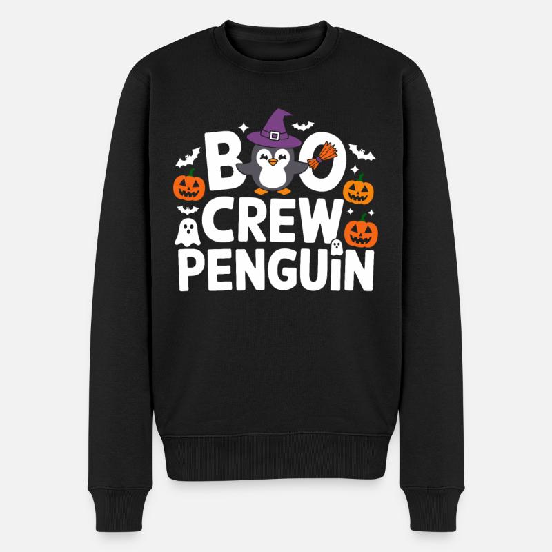 Boo Crew Pingouin Halloween - Pull Premium bio Homme - noir