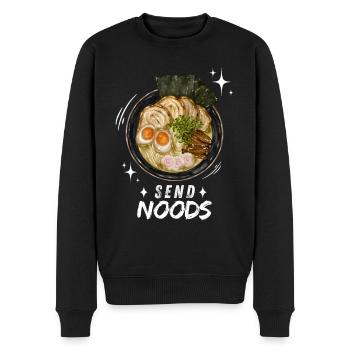 Nouilles Ramen Nouilles Chibi Asia Soupe de nouilles Anime - Pull Premium bio Homme - noir - Devant - Nico (187cm)