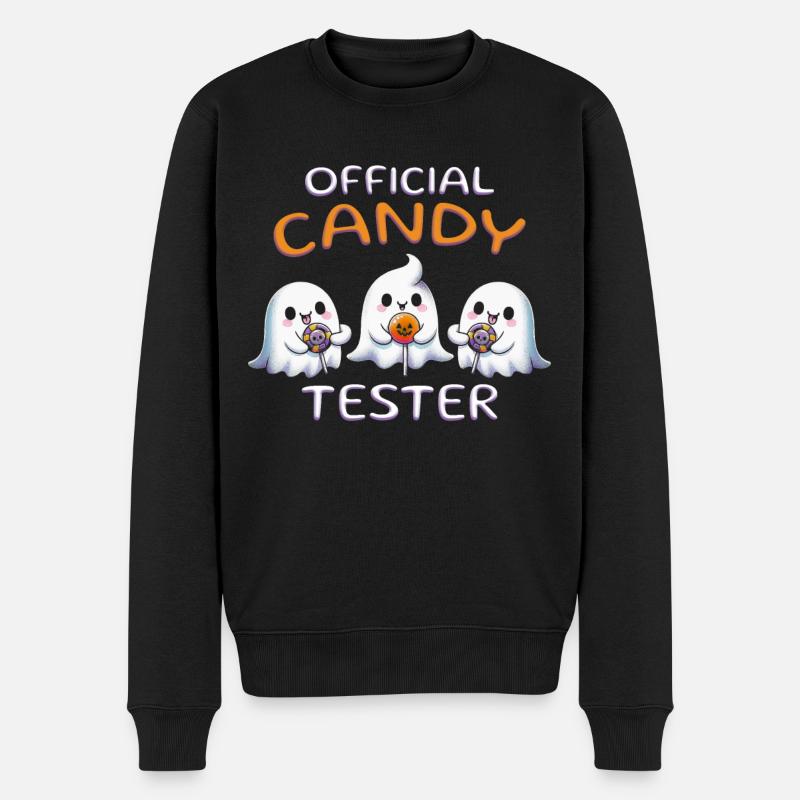 Official Candy Tester - Männer Premium Bio Pullover - Schwarz