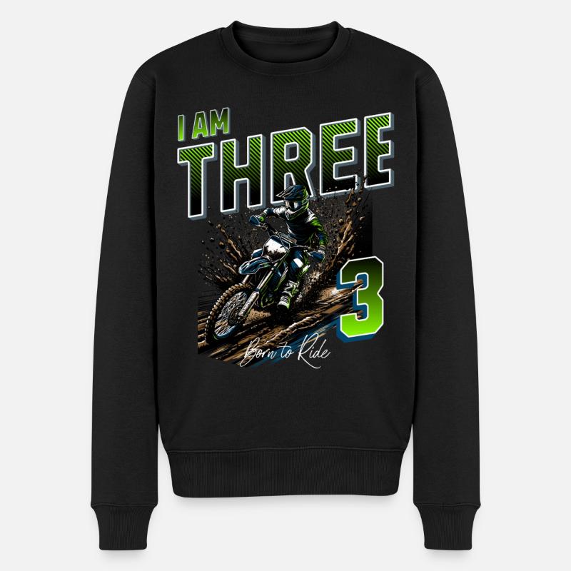 3e anniversaire de motocross - Pull Premium bio Homme - noir