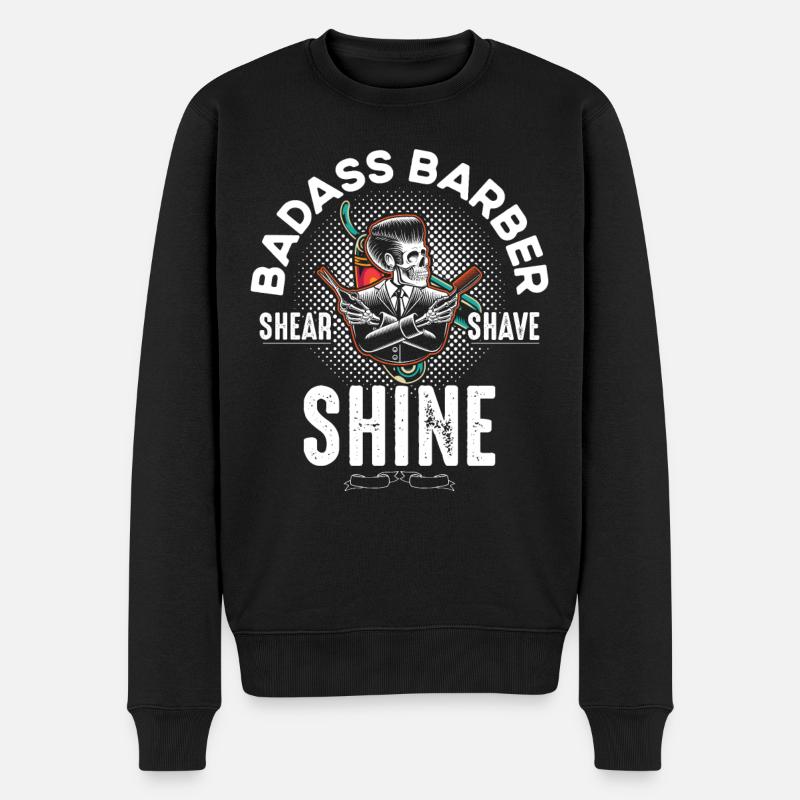 Coiffeur Cutter - Pull Premium bio Homme - noir