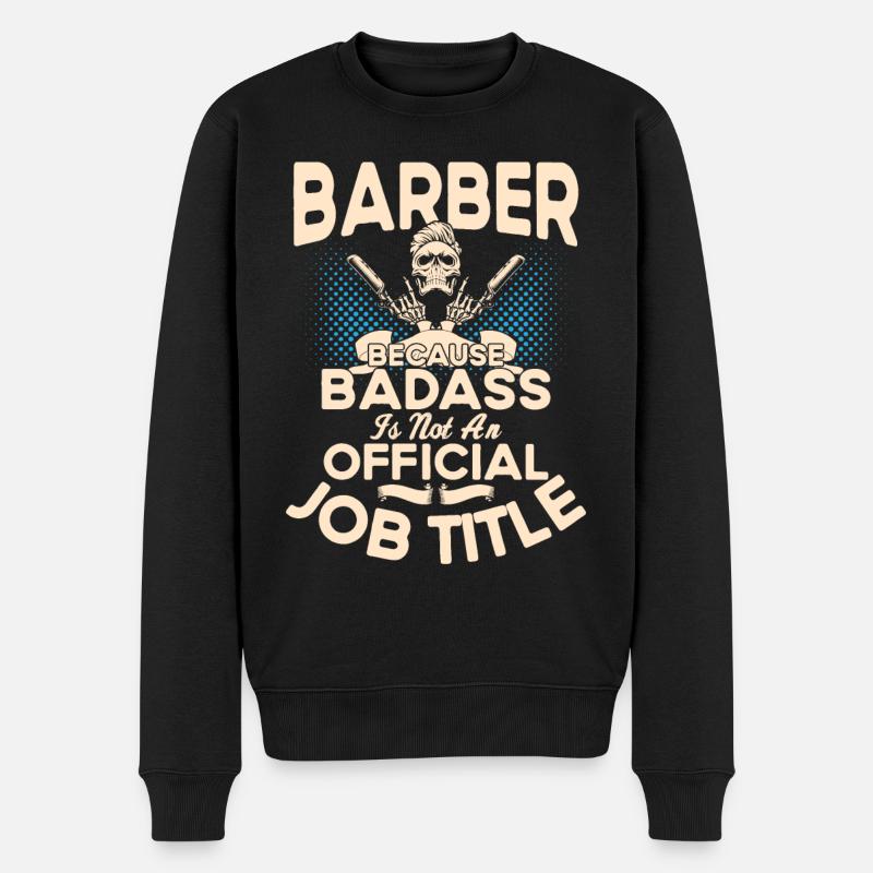 Coiffeur Cutter - Pull Premium bio Homme - noir