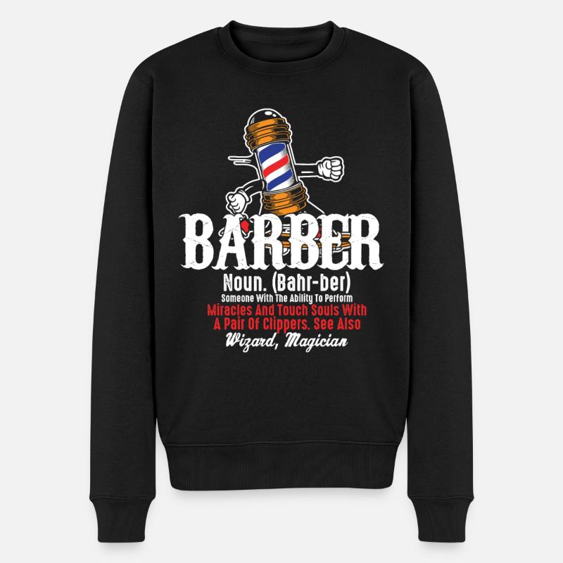 Coiffeur Cutter - Pull Premium bio Homme - noir