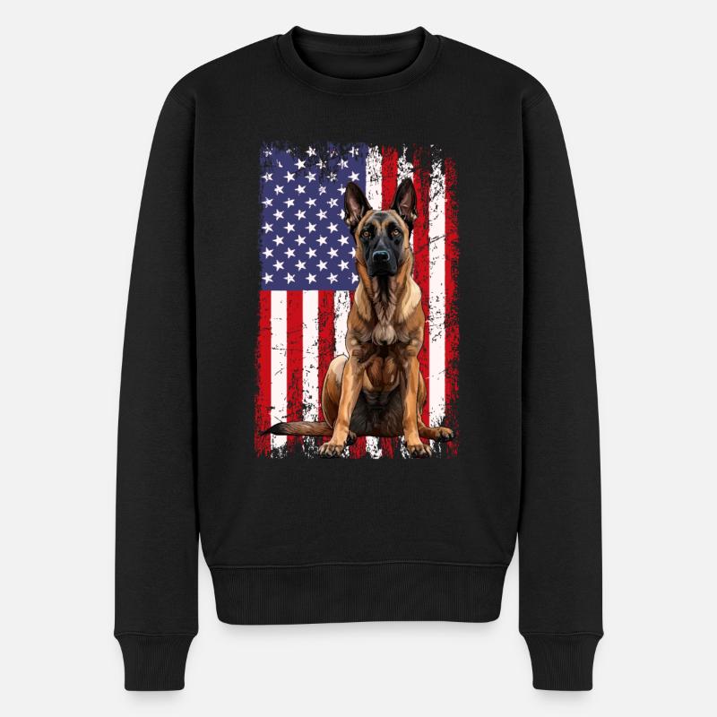 Belgian Malinois - Männer Premium Bio Pullover - Schwarz