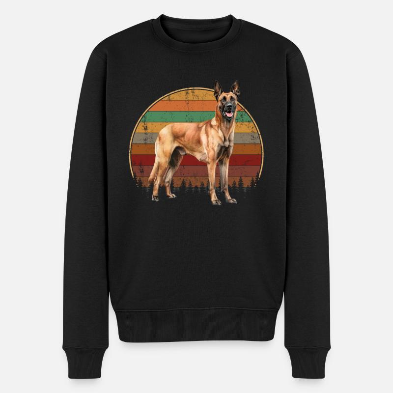 Belgian Malinois - Männer Premium Bio Pullover - Schwarz