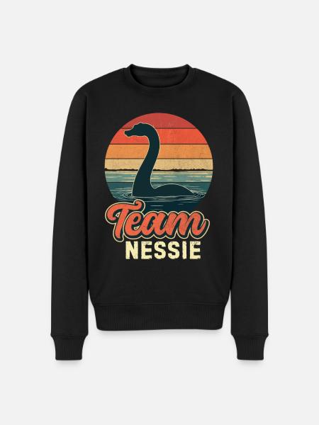Team Nessie - Männer Premium Bio Pullover - Schwarz