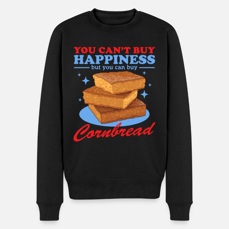 Maisbrote Cornbread Maisbrot Geschenk - Männer Premium Bio Pullover - Schwarz