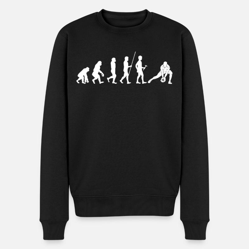 Baseball Sport Baseballspieler Pitcher Catcher USA - Männer Premium Bio Pullover - Schwarz