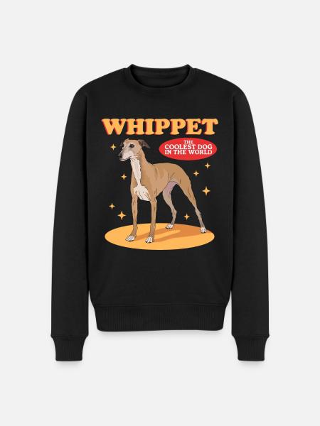 Whippet Petits Lévriers Anglais Cadeaux - Pull Premium bio Homme - noir