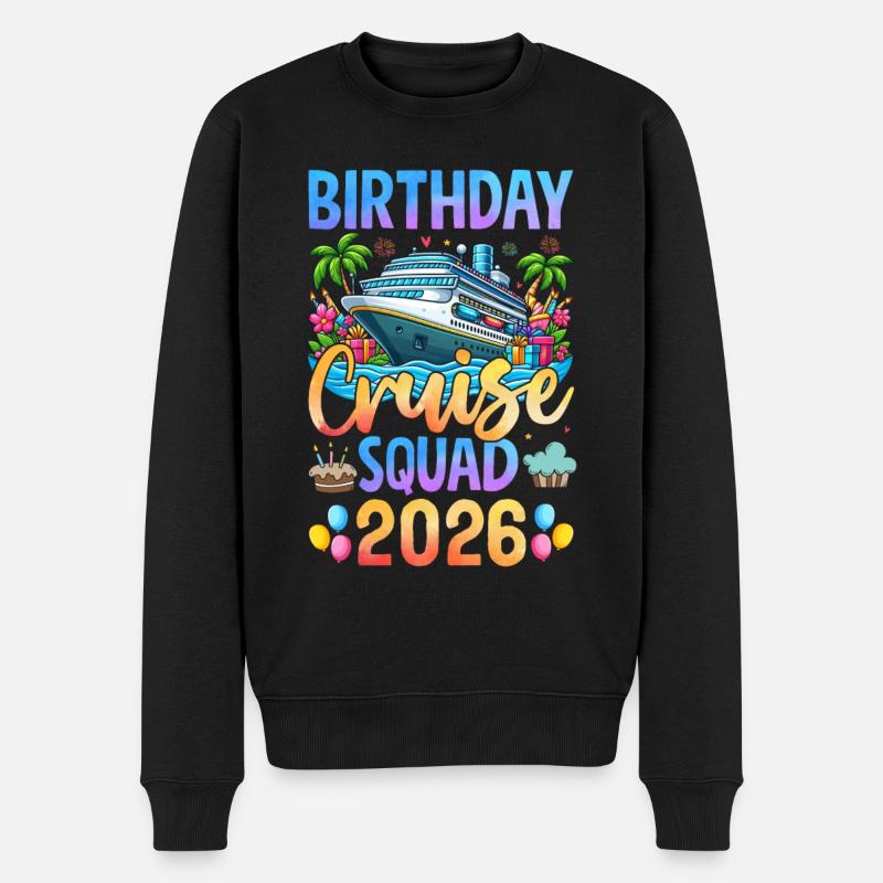 Anniversaire Croisière Squad 2026 - Pull Premium bio Homme - noir