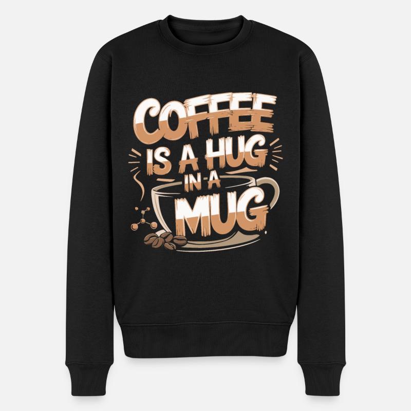 Câlin au café - Pull Premium bio Homme - noir