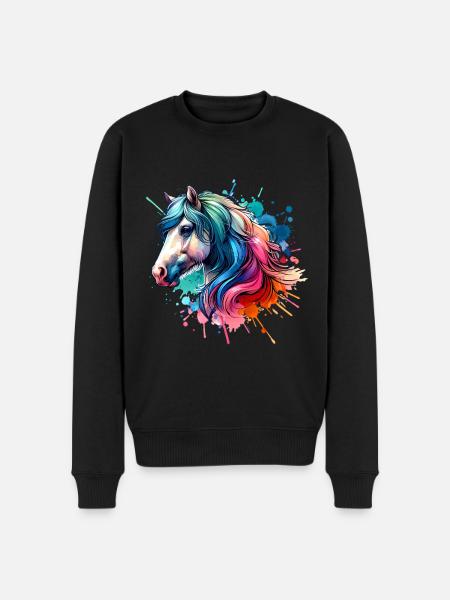 Cheval - Pull Premium bio Homme - noir