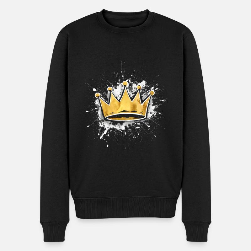 Couronne Roi - Pull Premium bio Homme - noir